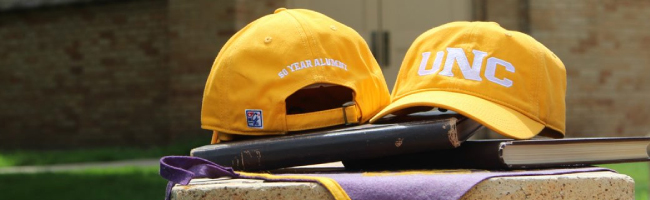 Gold UNC cap 50 year alumni